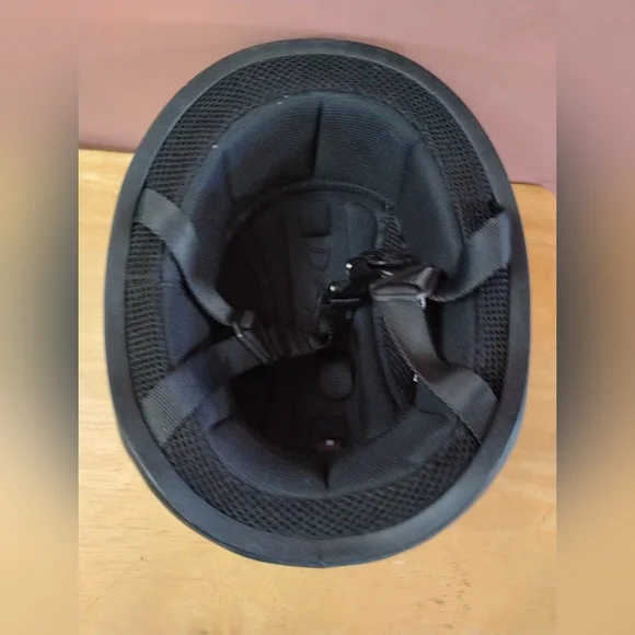 Purple Floral Open-Face Motorcycle Helmet for Women - Picture 3 of 10